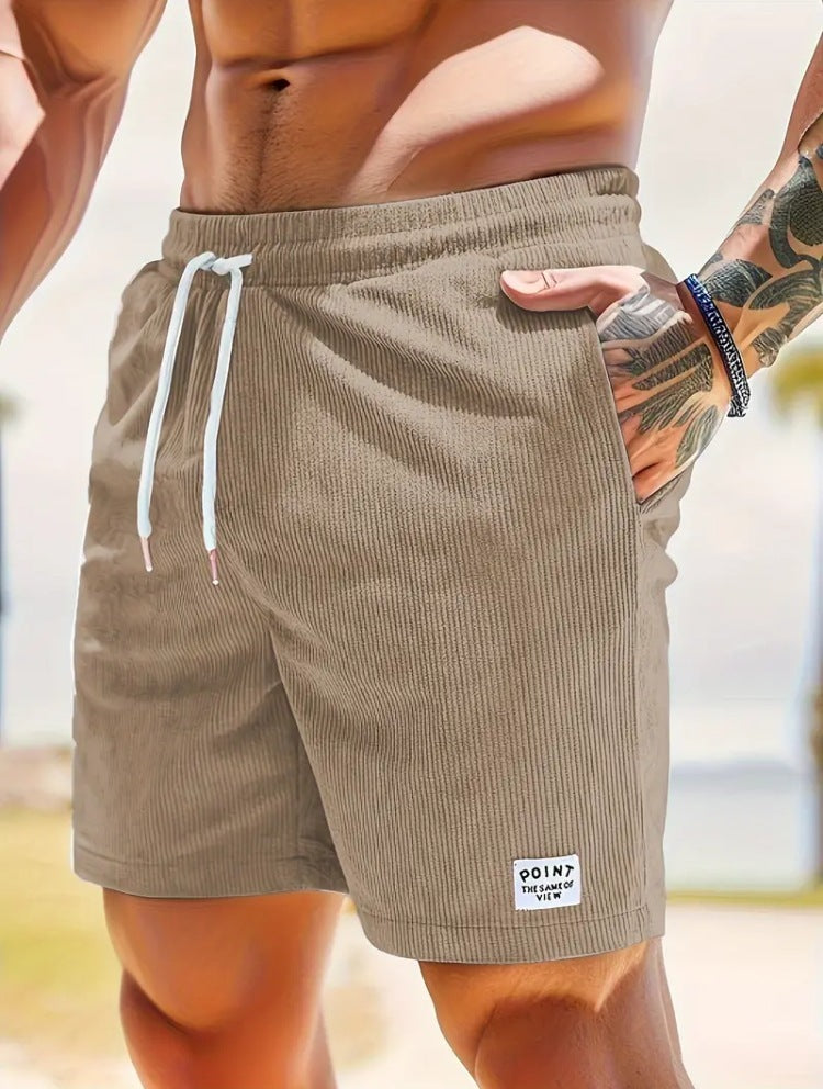 Lace-up Drawstring Shorts