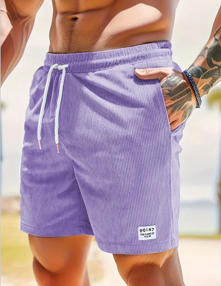 Lace-up Drawstring Shorts