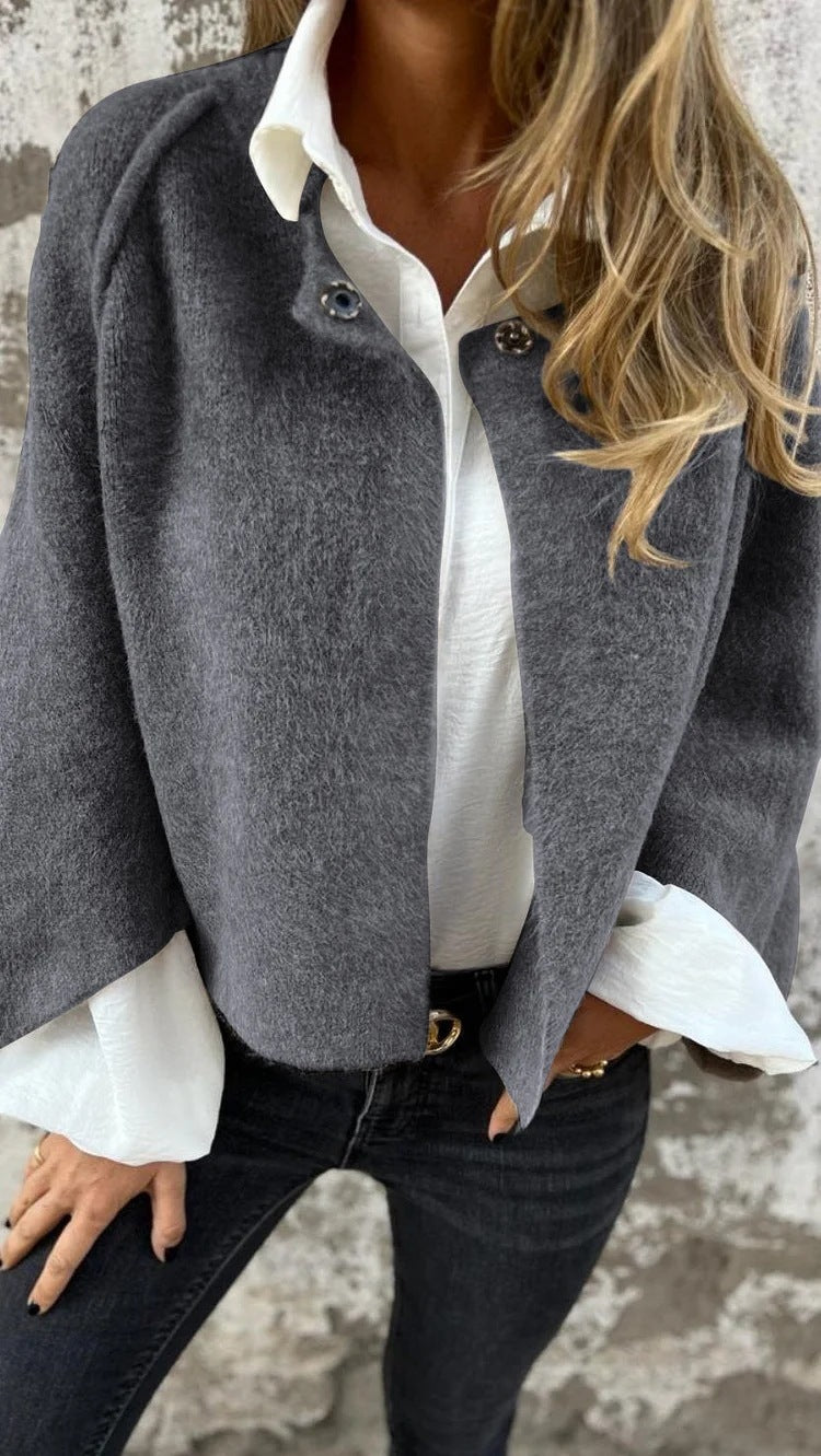 Batwing  Cardigan  Long Sleeve Coat