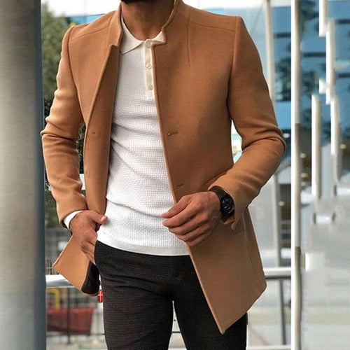 Men's Slim Coat - Single-breasted